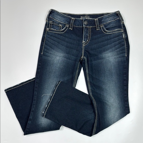 Silver Jeans Suki Mid Slim Boot Dark Wash Jeans Size 30x31 - Picture 1 of 10